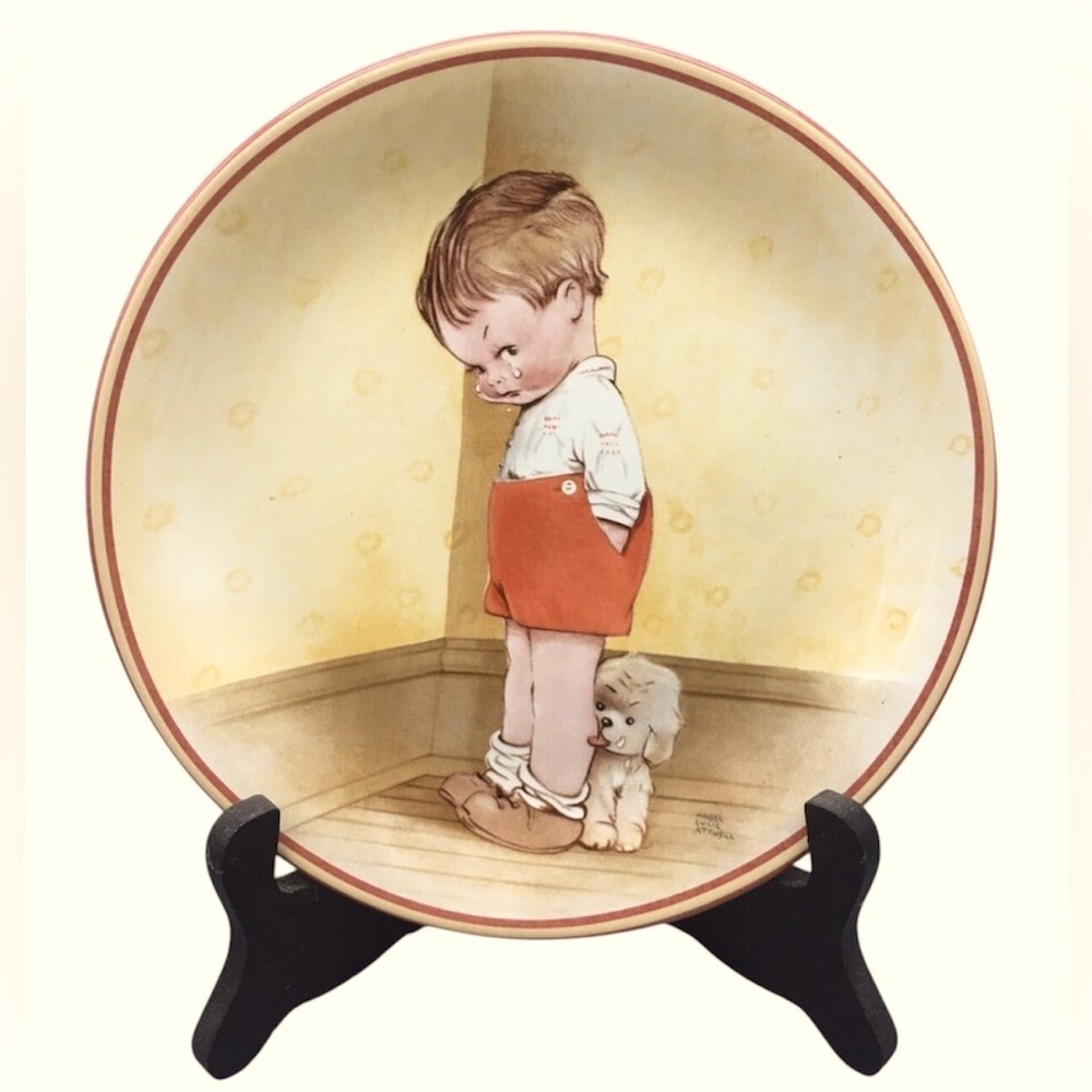 1988 Davenport Collector Plate Thank God For Fido By Mabel Lucie Attwell #6948B